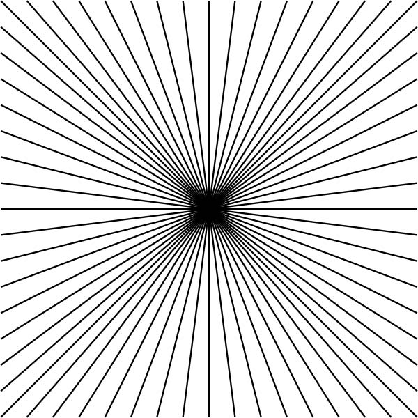 Follow the black lines into the center of the image to see the shape of a black star, it looks even stranger if the image is moving.