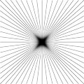 Black Line Star - Optical Illusion Picture