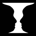 Faces or a Vase? Optical Illusion Picture