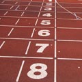 Athletics Track Lane Numbers Picture