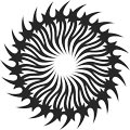 Stylized Sun Spiral - Pictures of Geometric Patterns & Designs