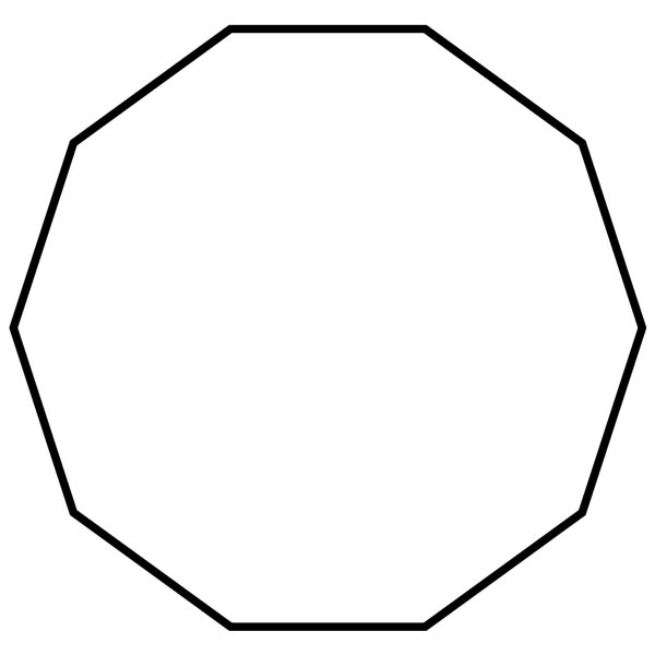 Decagon Picture Images of Shapes