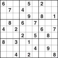 Challenging Printable Sudoku Puzzle Number 1