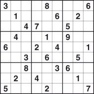 Hard Printable Sudoku Puzzle Number 4