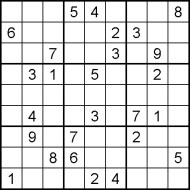Medium Printable Sudoku Puzzle Number 7